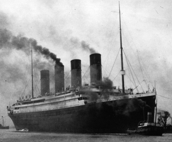 The details of the maiden voyage and sinking of the titanic